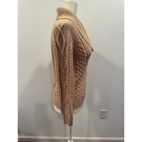 Eddie Bauer Cotton Blend Pullover Tan Sweater - XS - Picture 3 of 7